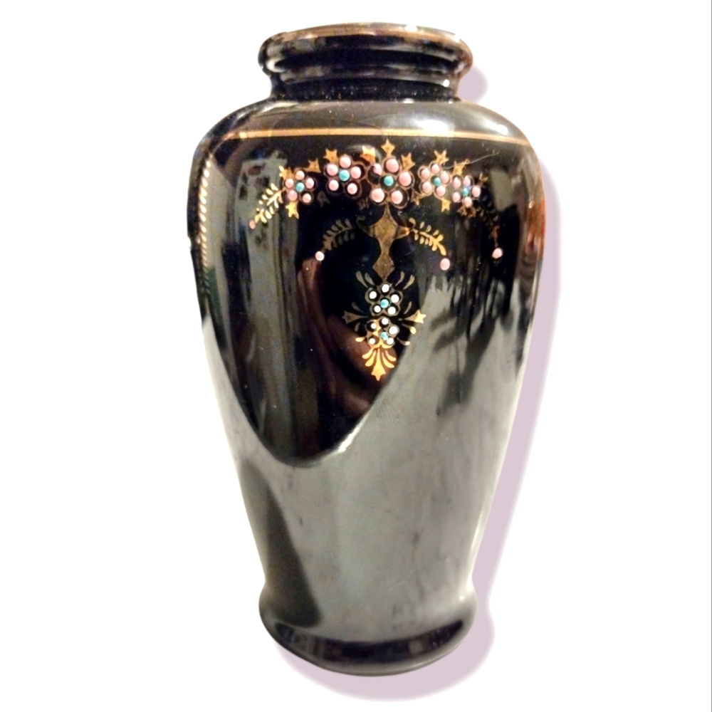 Vintage black vase